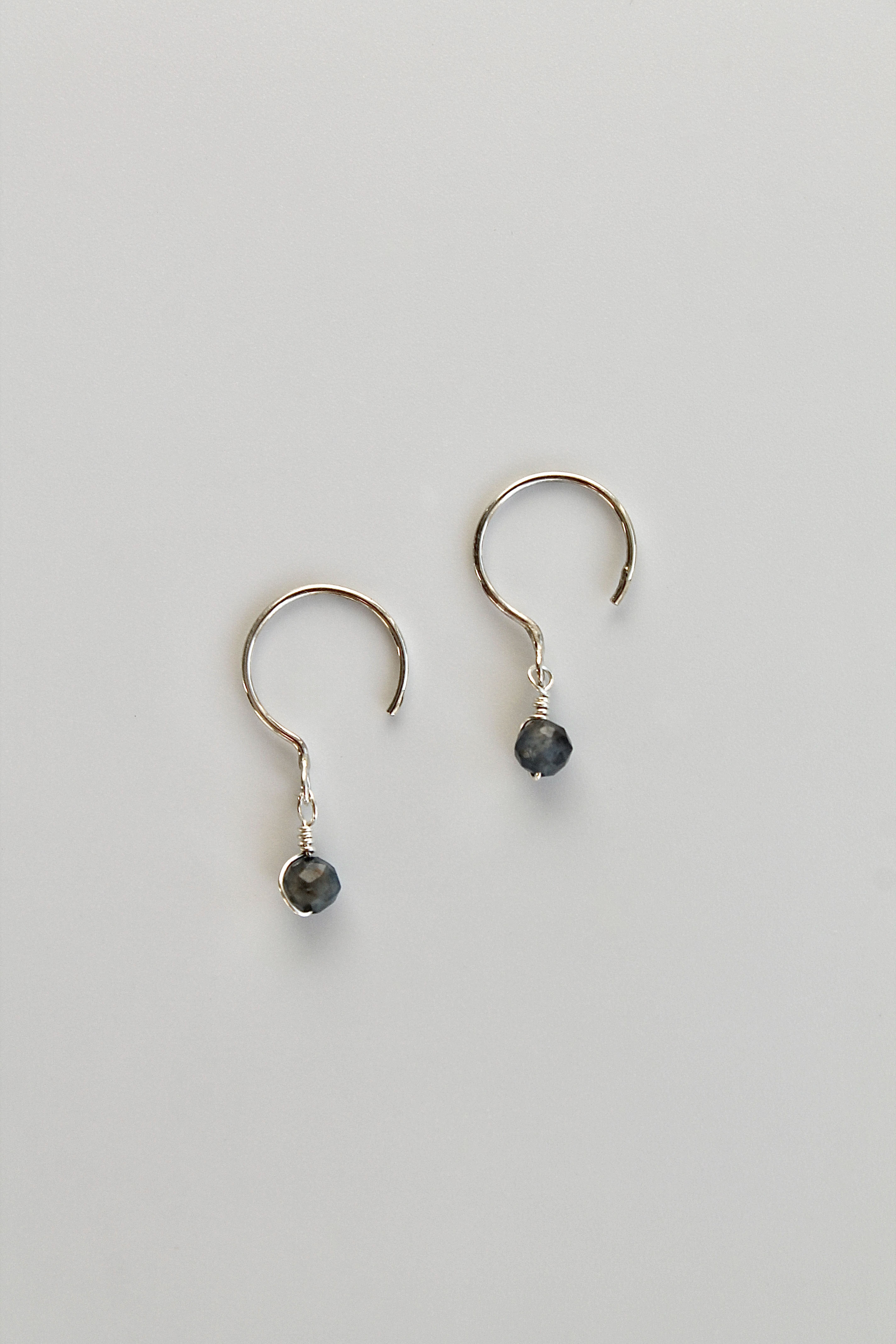 Threader Hoops (Sapphire)
