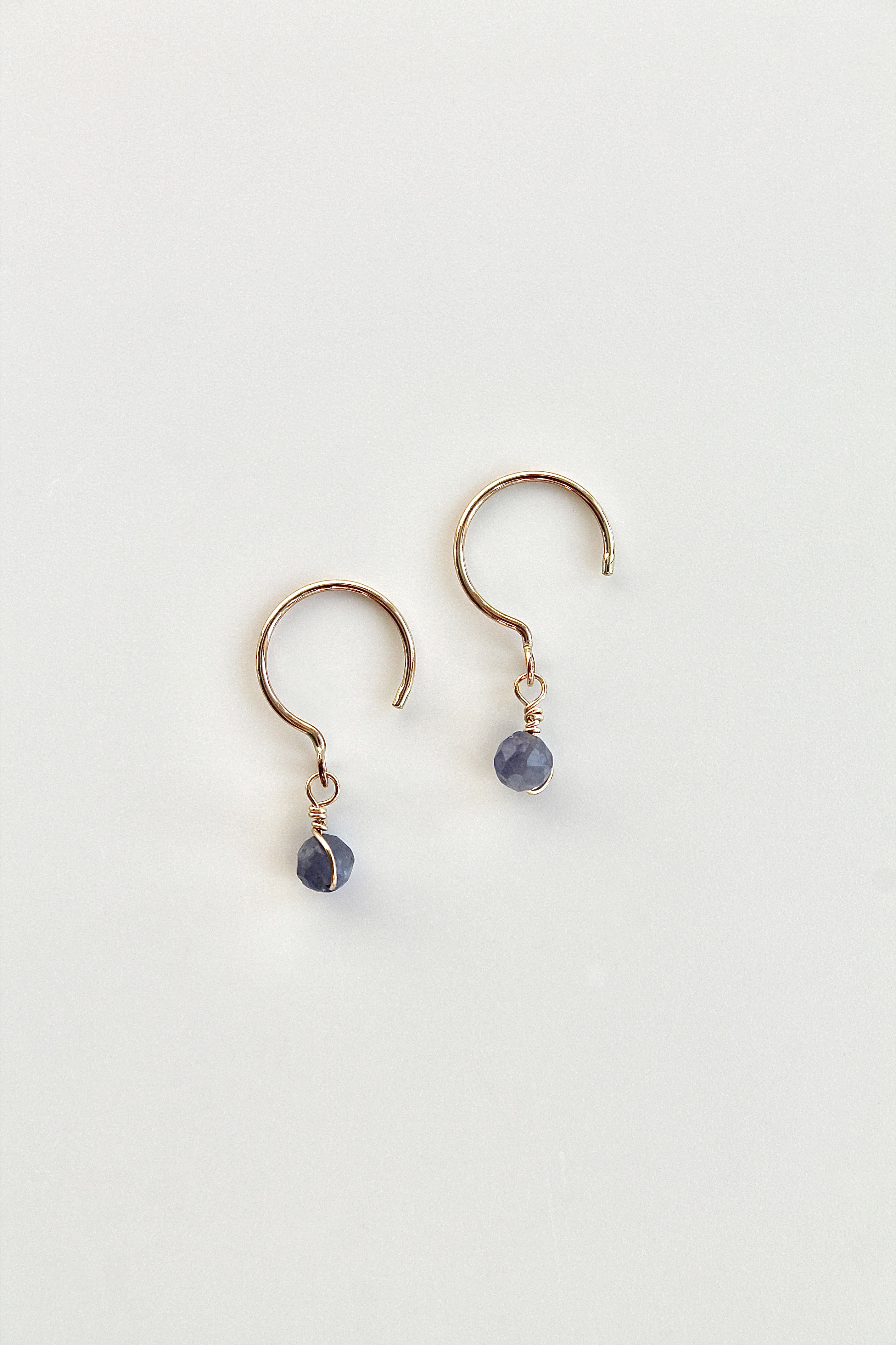 Threader Hoops (Tanzanite)