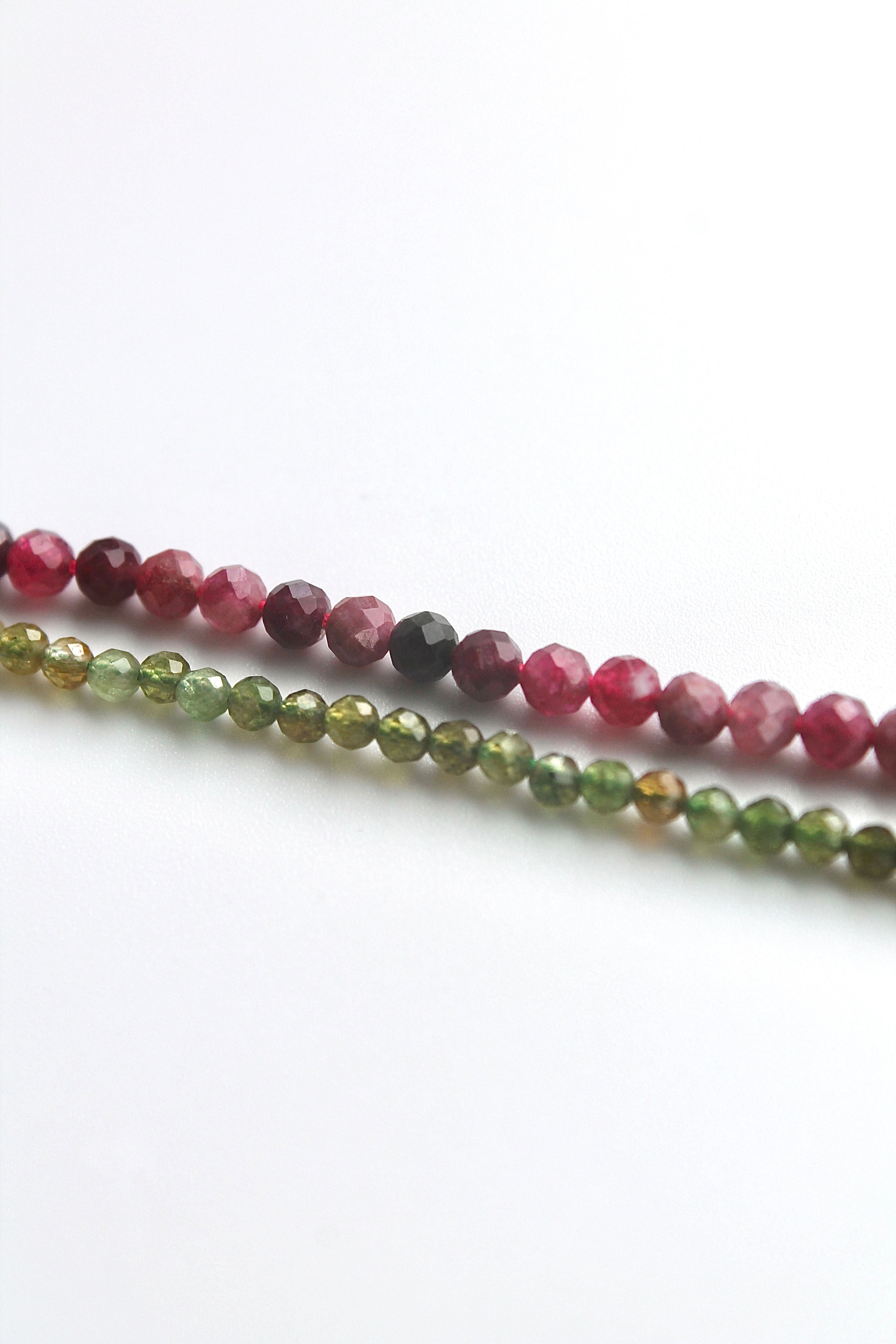 Compassion Healing Bracelet (Green & Rubellite Tourmaline)