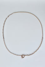 Toggle Clasp Patchwork Chain Necklace