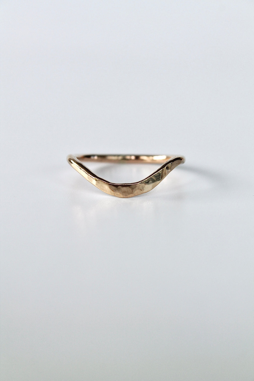Wave Hammered Band Ring