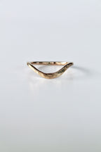 Wave Hammered Band Ring