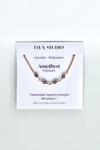 Birthstone Bar Necklace - Amethyst (February) - Serenity