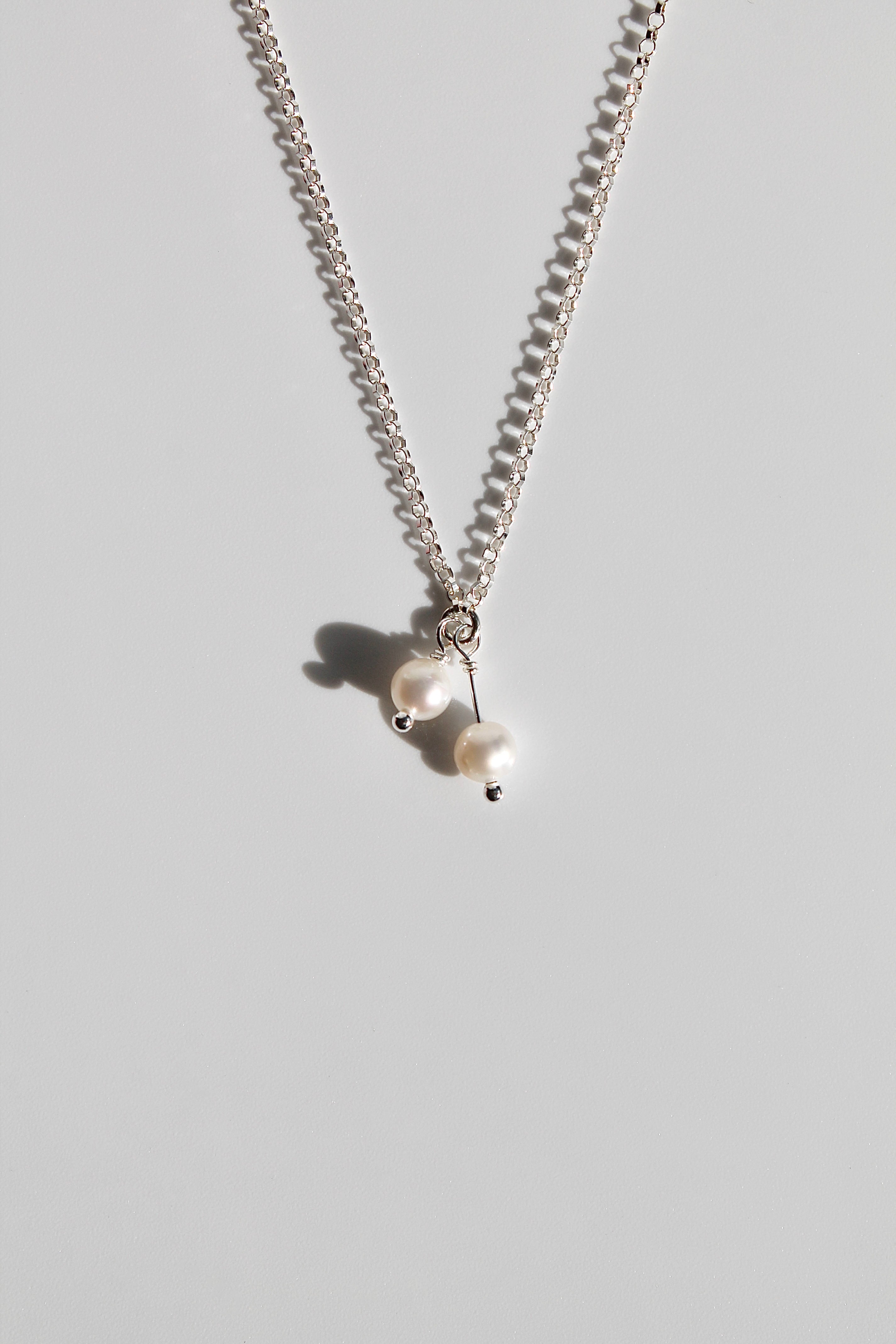 Lily of the Valley & Freshwater Pearl Necklace