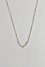 Collar con barra de piedra natal - Aguamarina (marzo) - Profundidad emocional