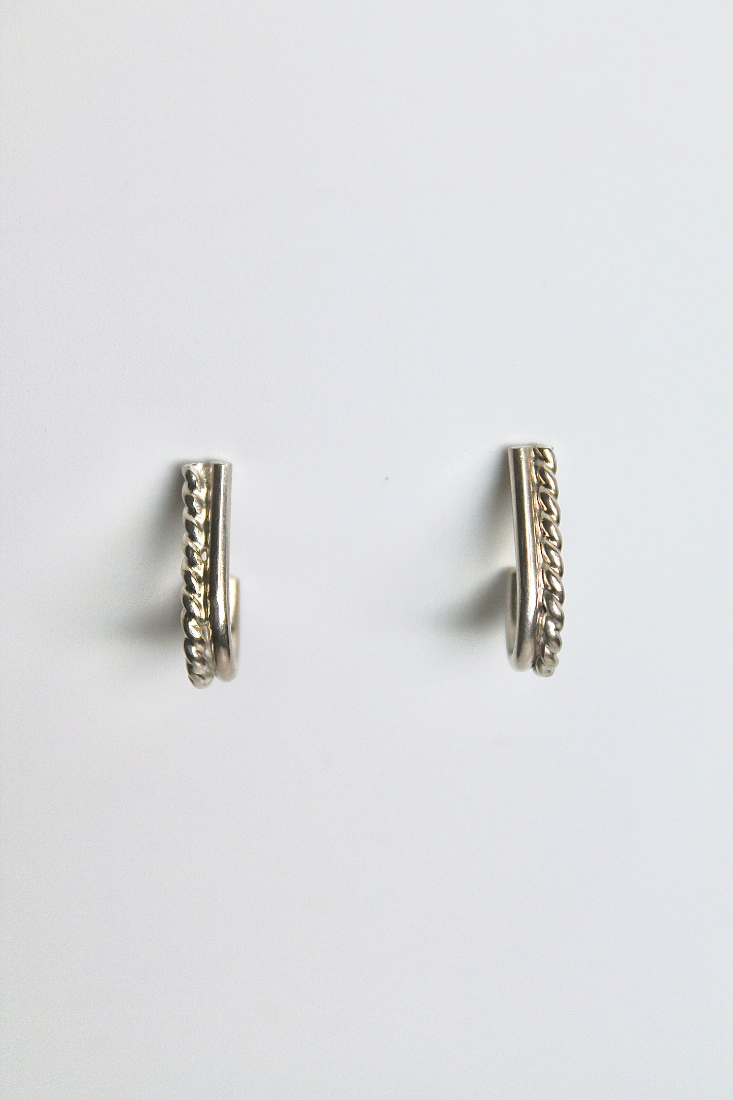 DUO WIRE HUGGIES - STERLING SILVER