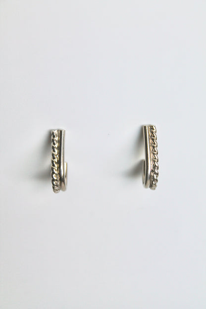 DUO WIRE HUGGIES - STERLING SILVER