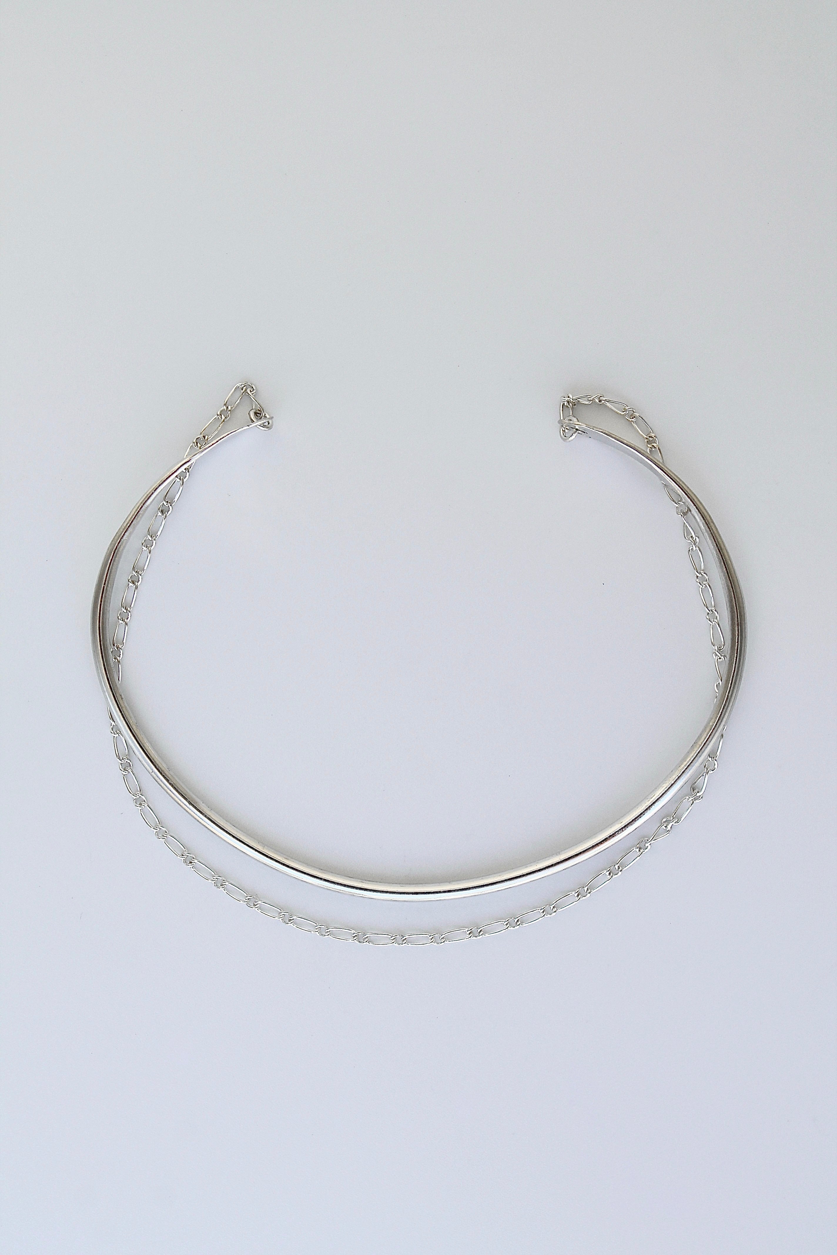 Cuff & Chain Open Bangle