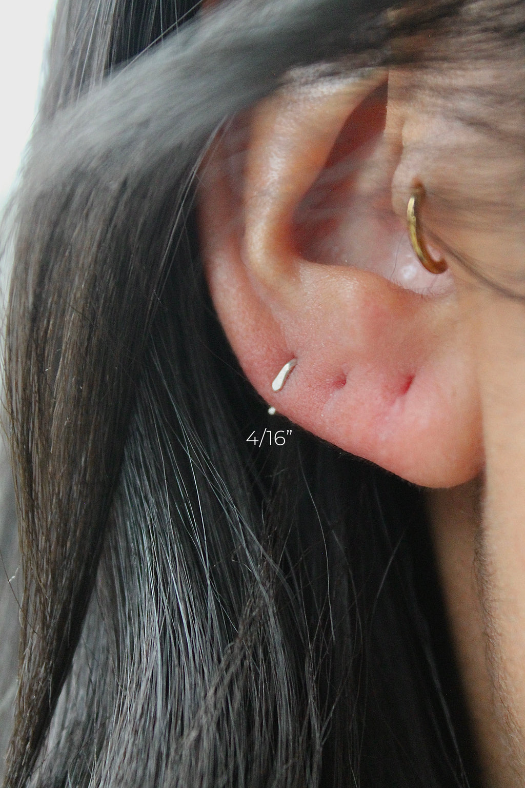 Hammered Sleeper Claw Studs