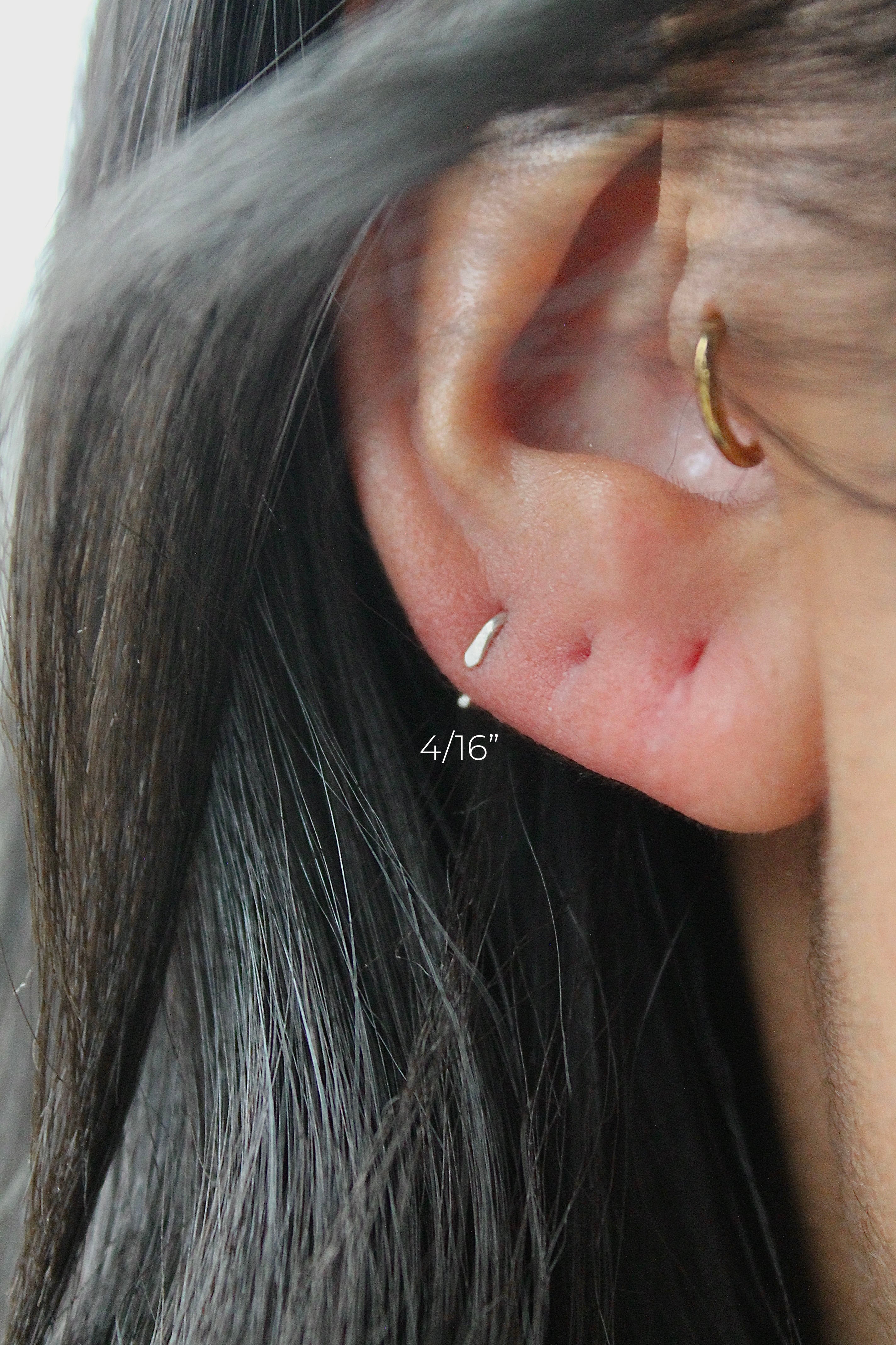 Hammered Sleeper Claw Studs