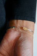 Cuff & Chain Open Bangle