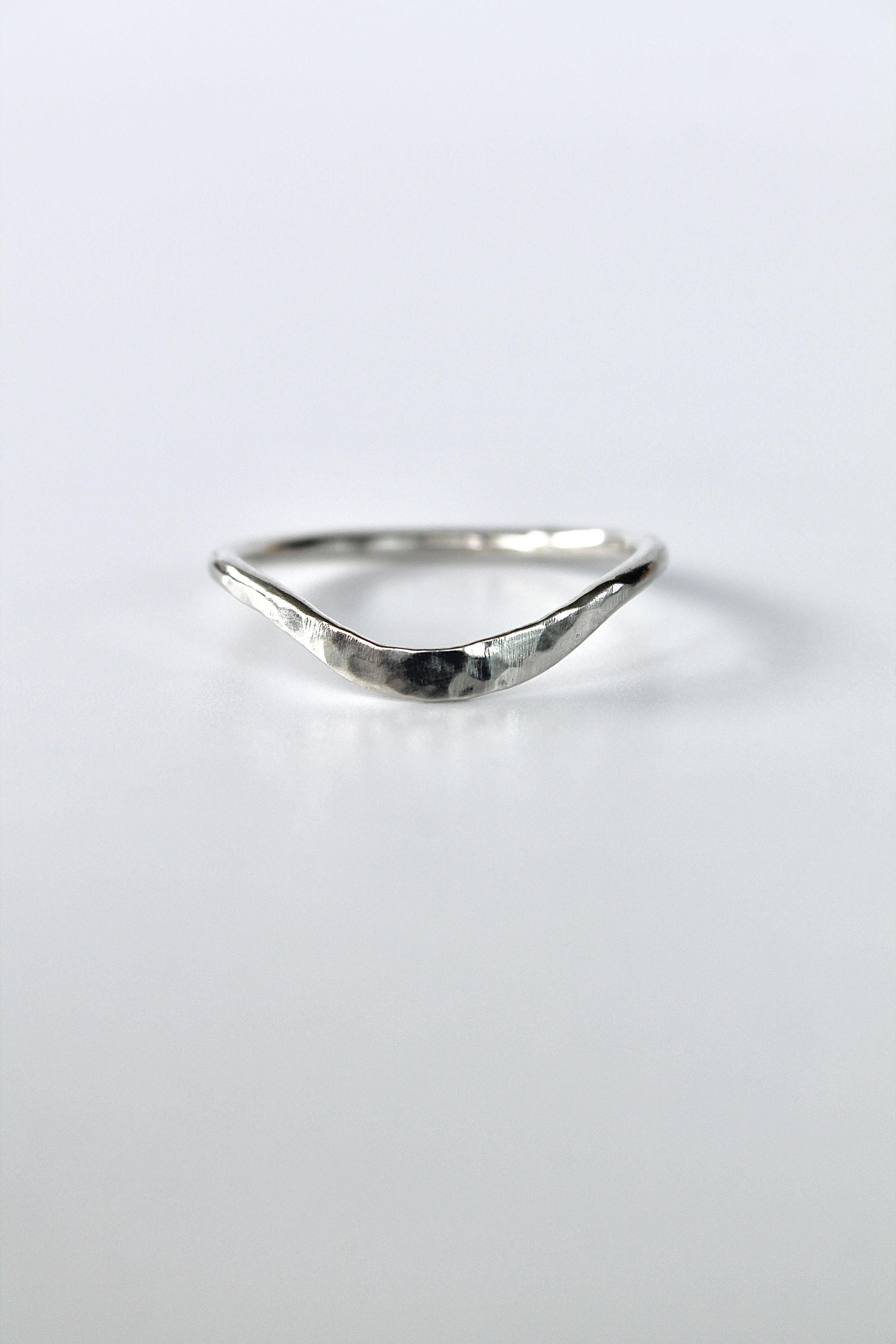 Wave Hammered Band Ring