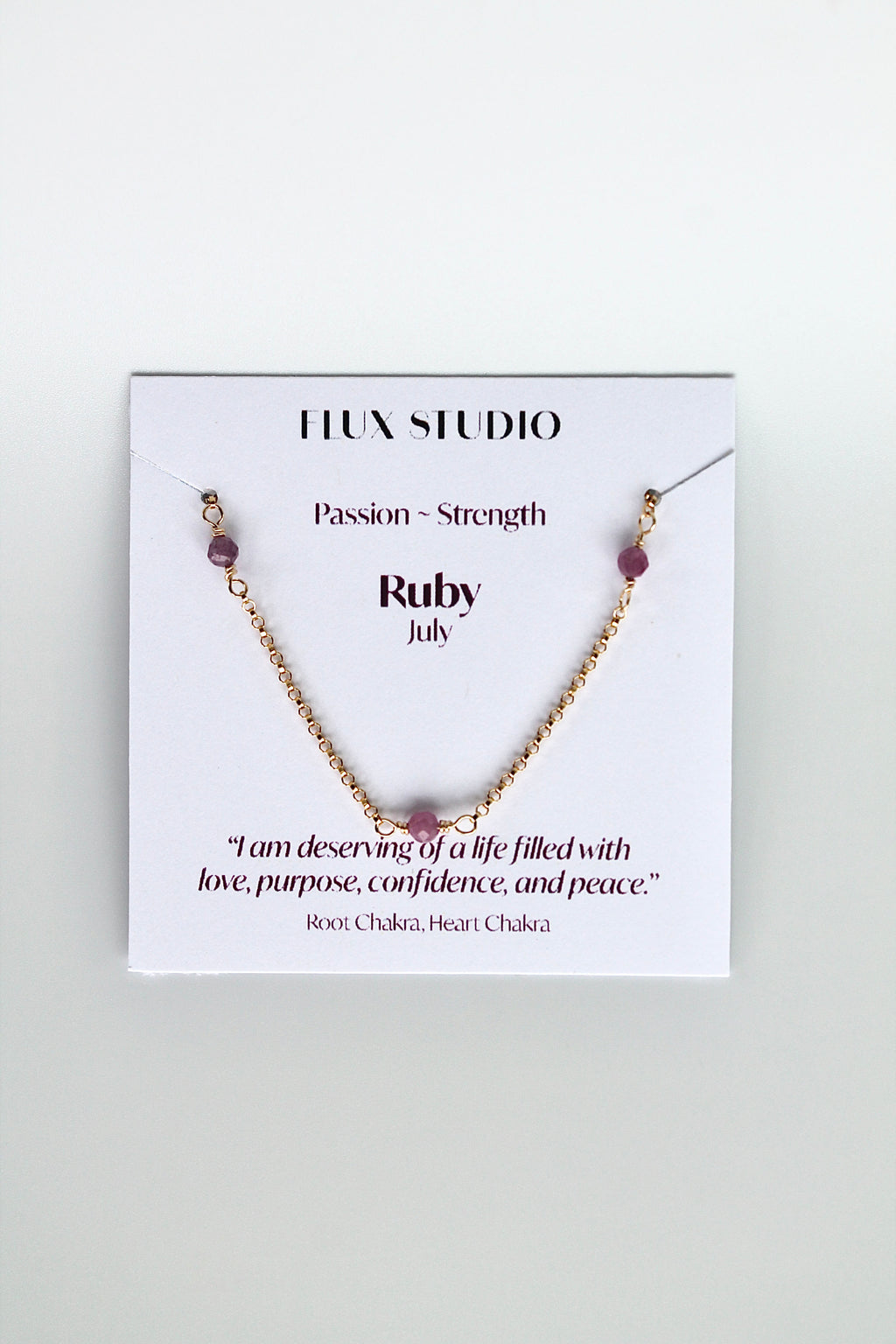 Multi Birthstone Bracelet - Ruby (July) - Passion