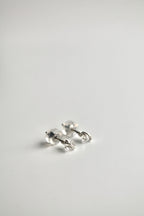 Pendientes con piedra de nacimiento - Diamante Herkimer (abril) - Conexión Divina