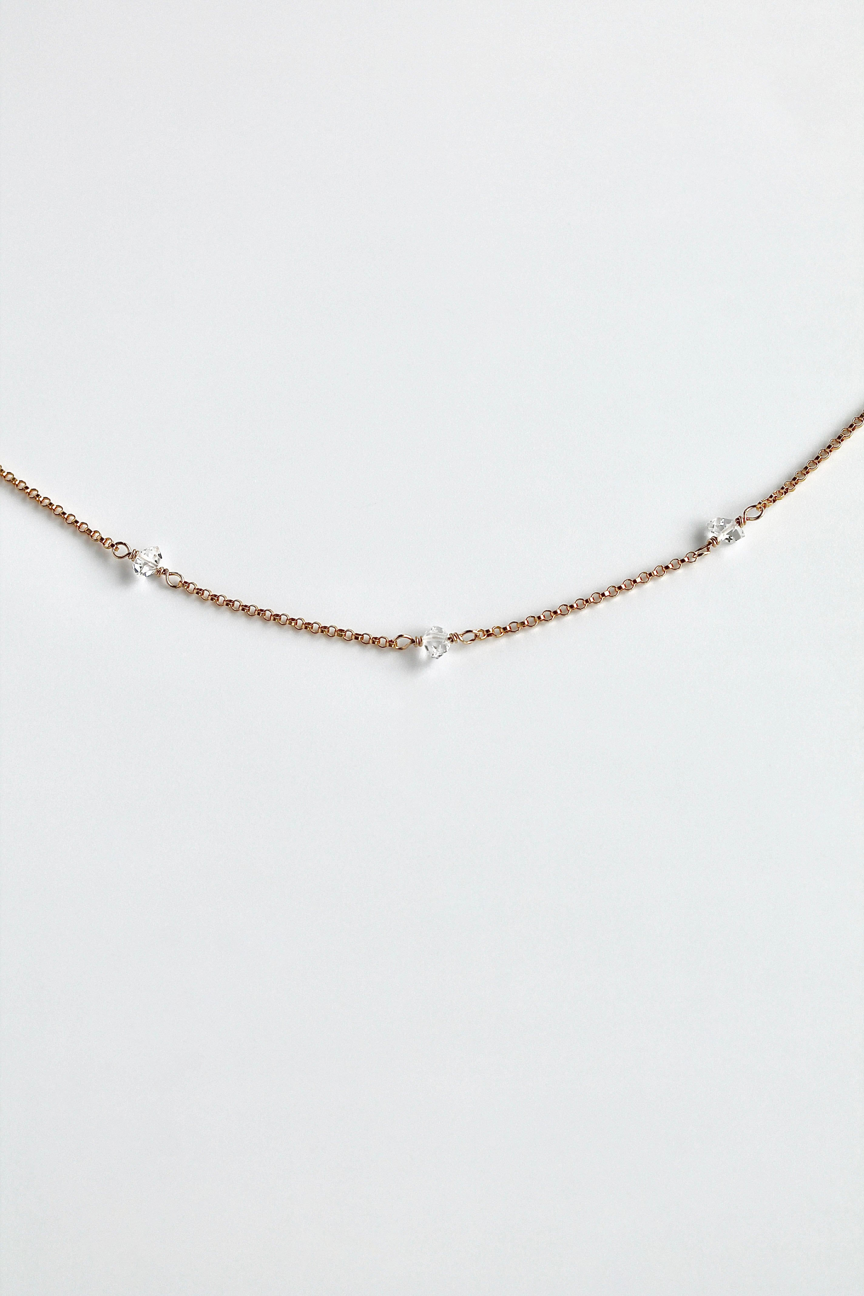 Multi Birthstone Bracelet - Herkimer Diamond (April) - Divine Connection