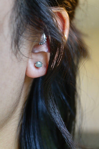 Birthstone Studs - Emerald (May) - Rejuvenation