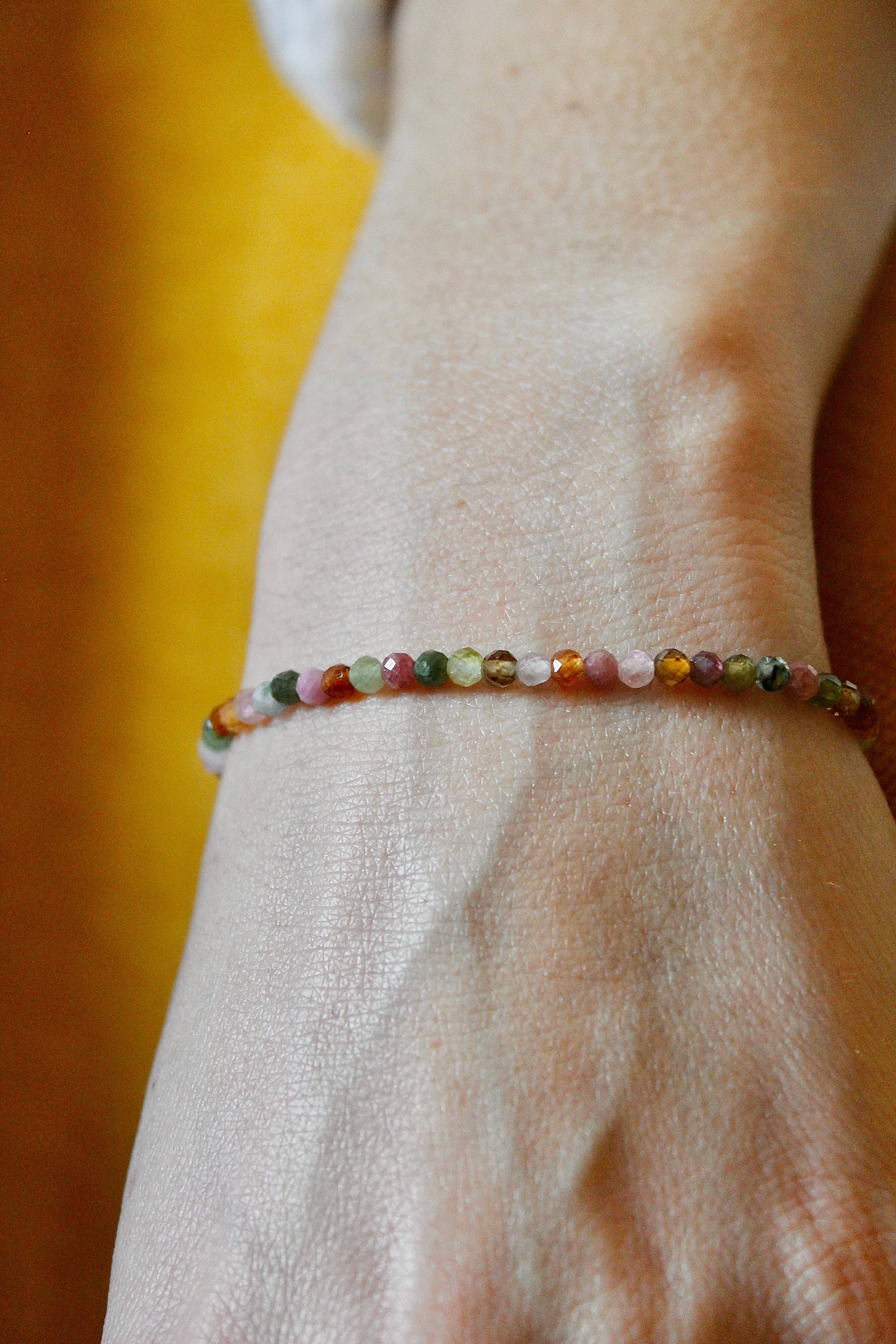 Pulseras elásticas de turmalina