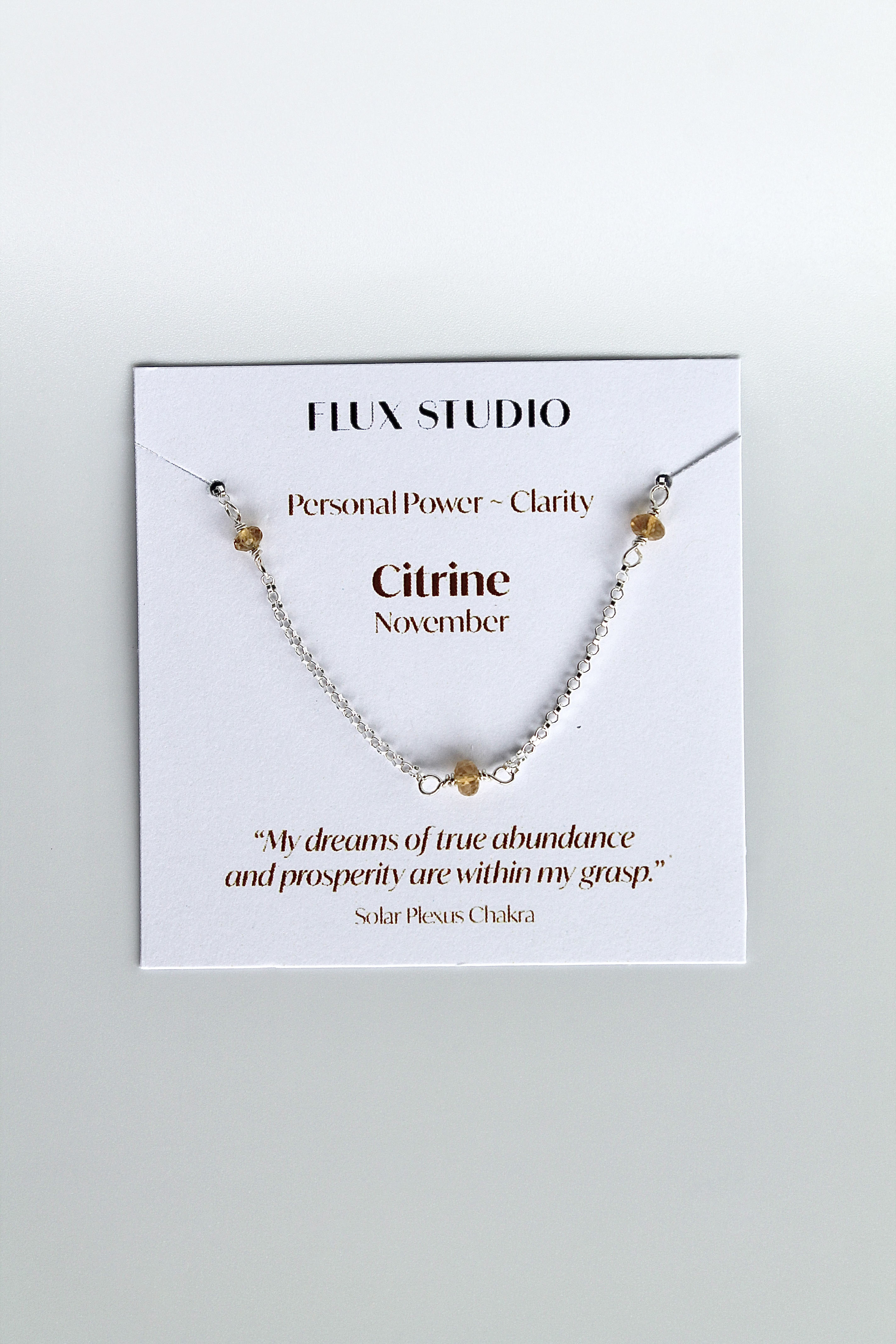 Multi Birthstone Bracelet - Citrine (November) - Personal Power