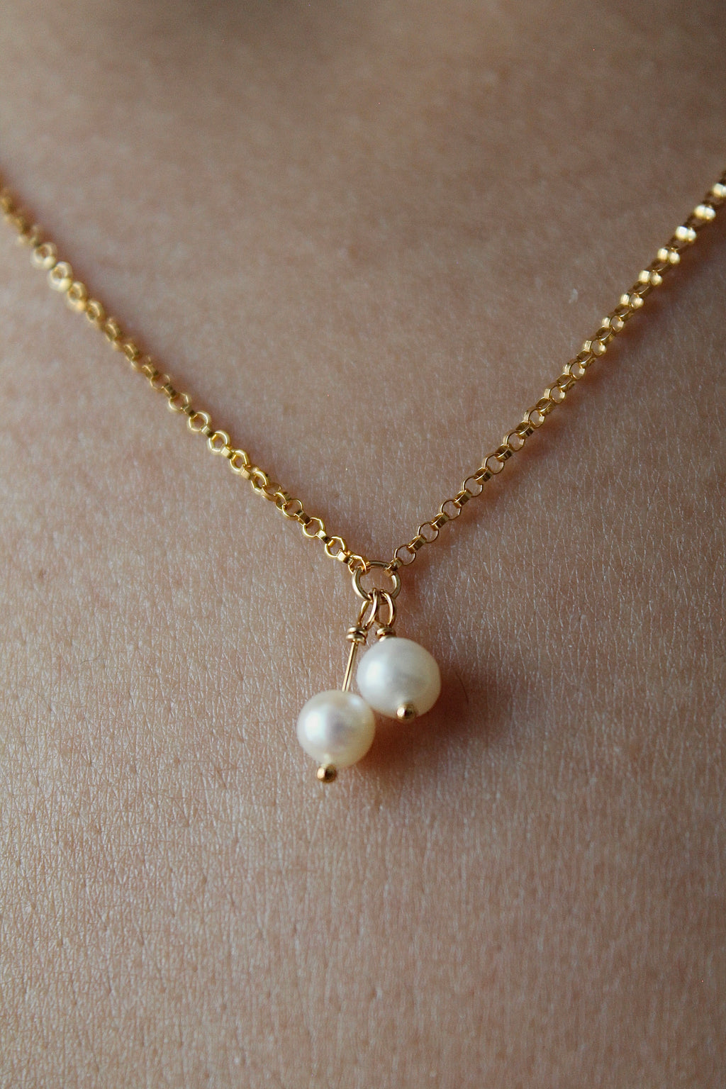 Lily of the Valley & Freshwater Pearl Necklace