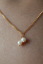 Lily of the Valley & Freshwater Pearl Necklace