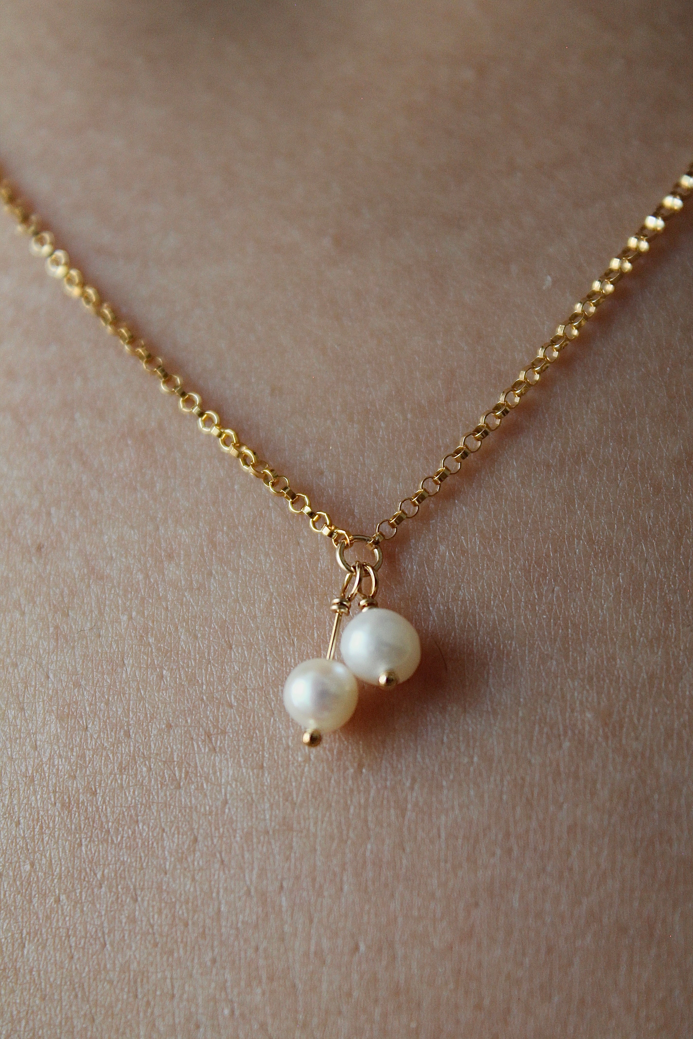 Lily of the Valley & Freshwater Pearl Necklace