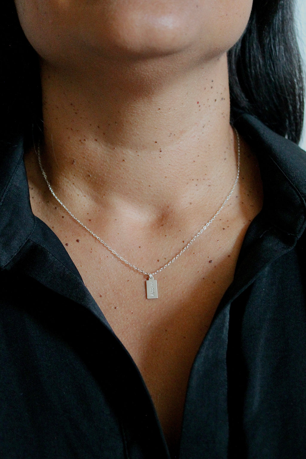 Custom Stamped Charm Necklace