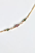 Compassion Healing Bracelet (Green & Rubellite Tourmaline)