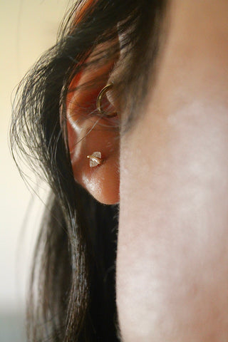 Birthstone Studs - Herkimer Diamond (April) - Divine Connection