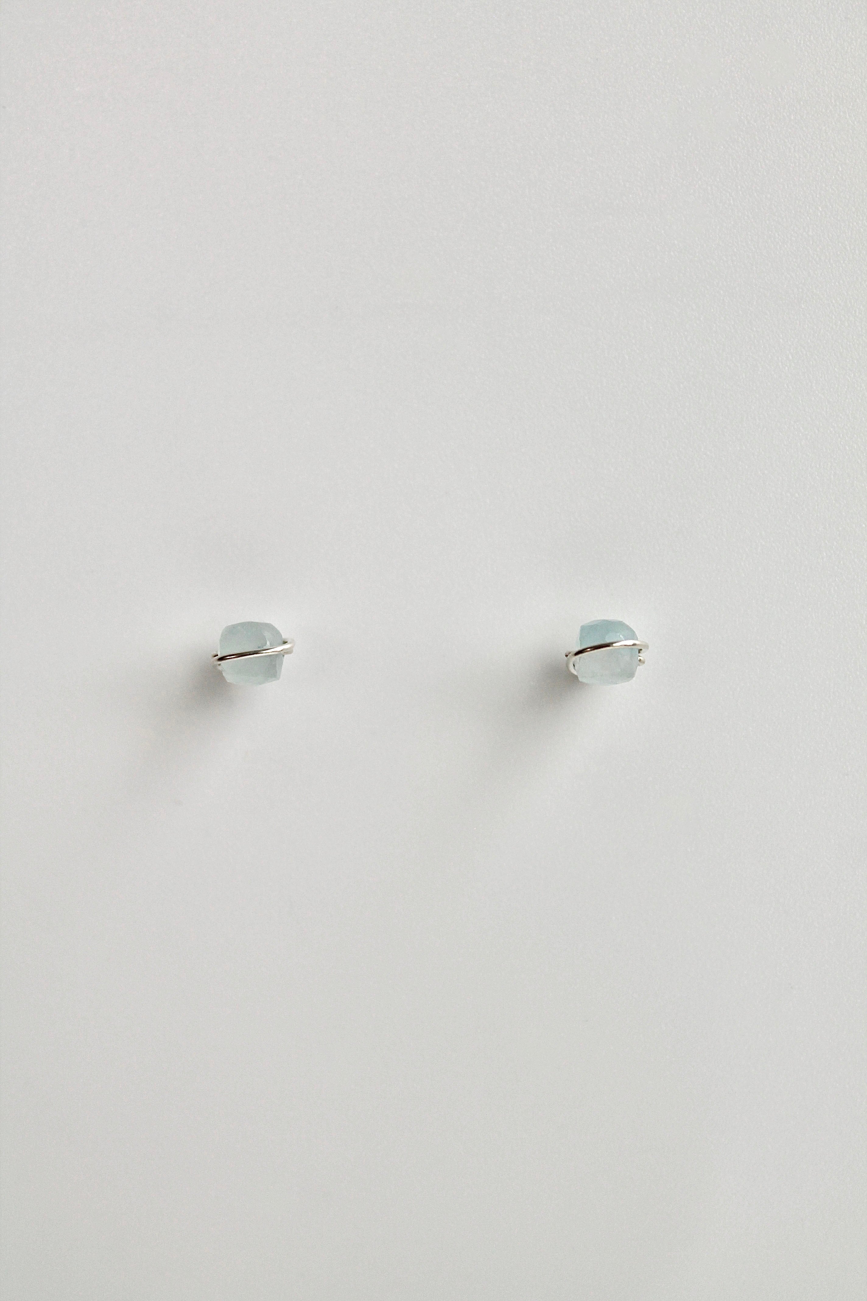 Birthstone Studs - Aquamarine (March) - Emotional Depth