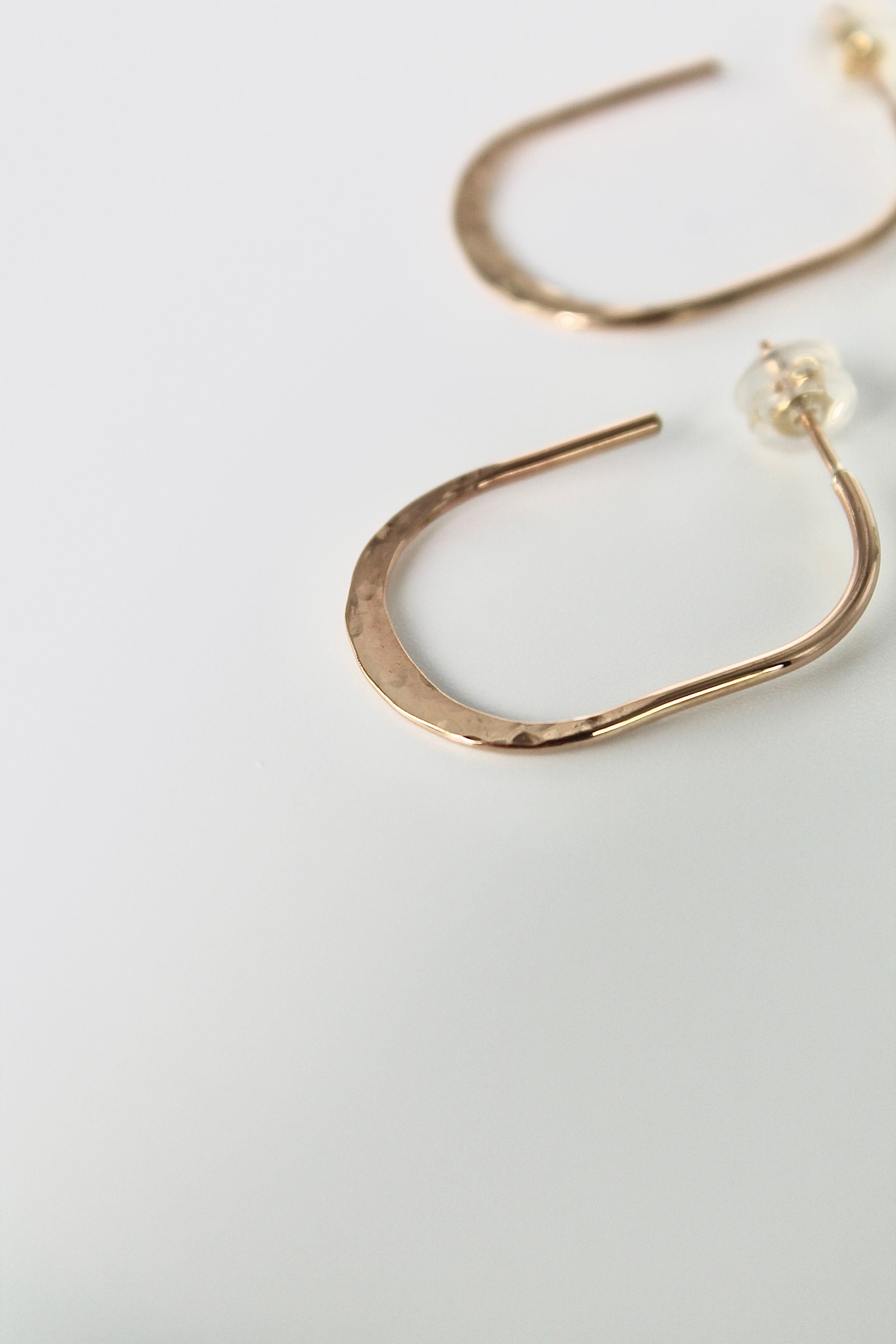 Textured Oval Hoops
