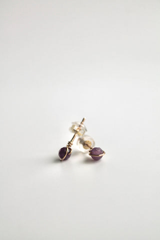 Birthstone Studs - Ruby (July) - Passion
