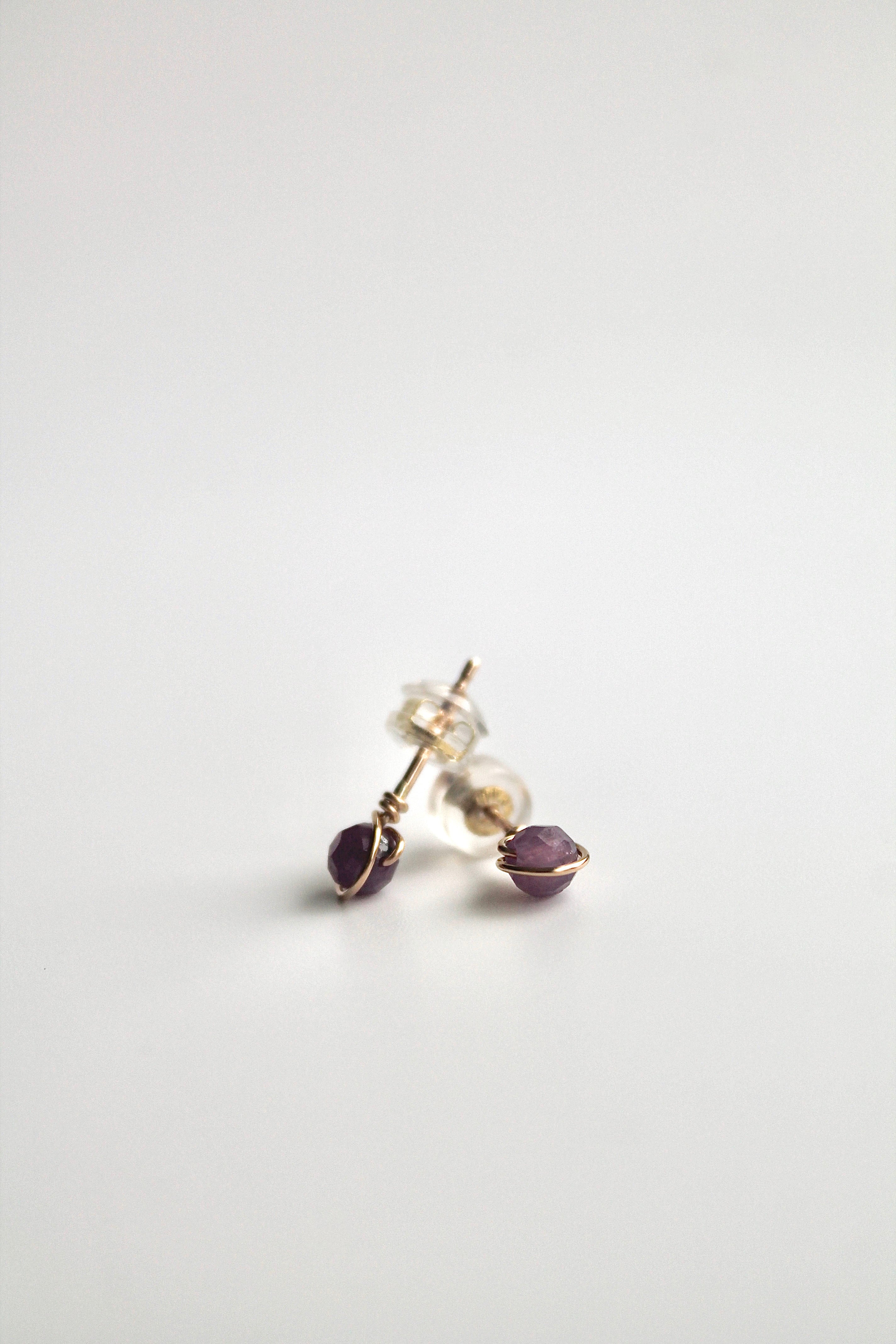 Birthstone Studs - Ruby (July) - Passion