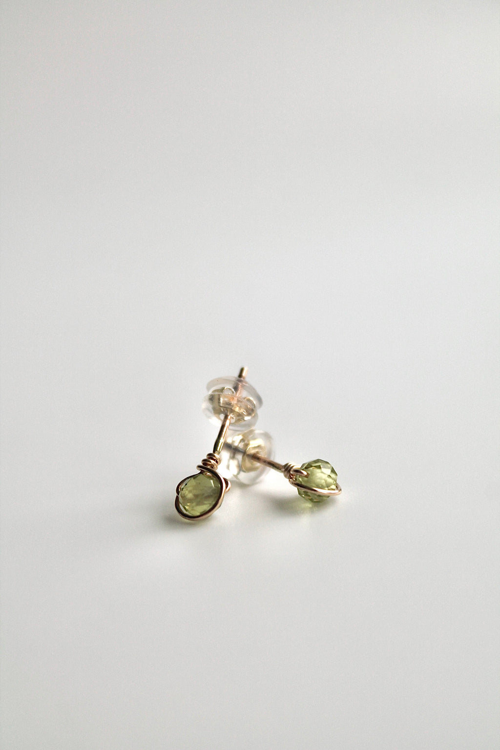 Birthstone Studs - Peridot (August) - Good Fortune