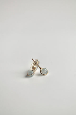Birthstone Studs - Aquamarine (March) - Emotional Depth