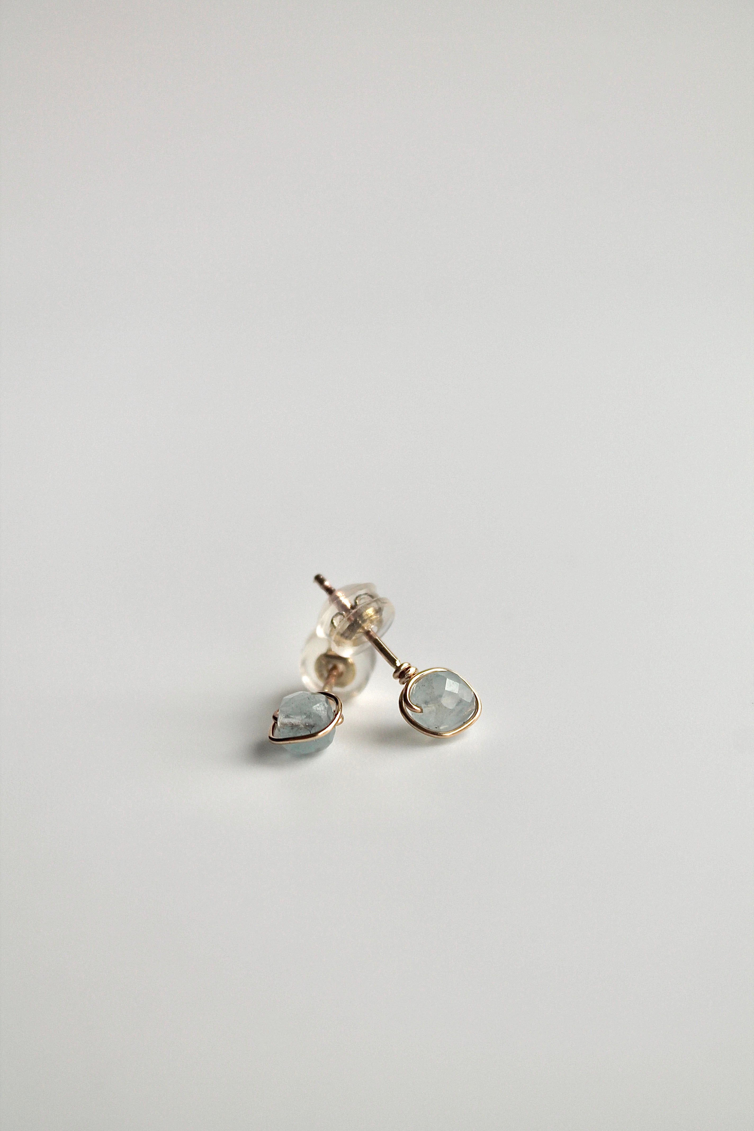 Birthstone Studs - Aquamarine (March) - Emotional Depth