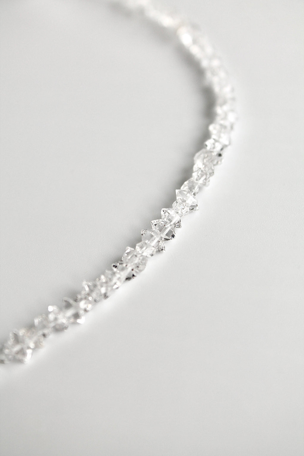 Birthstone Bar Necklace - Herkimer Diamond (April) - Divine Connection