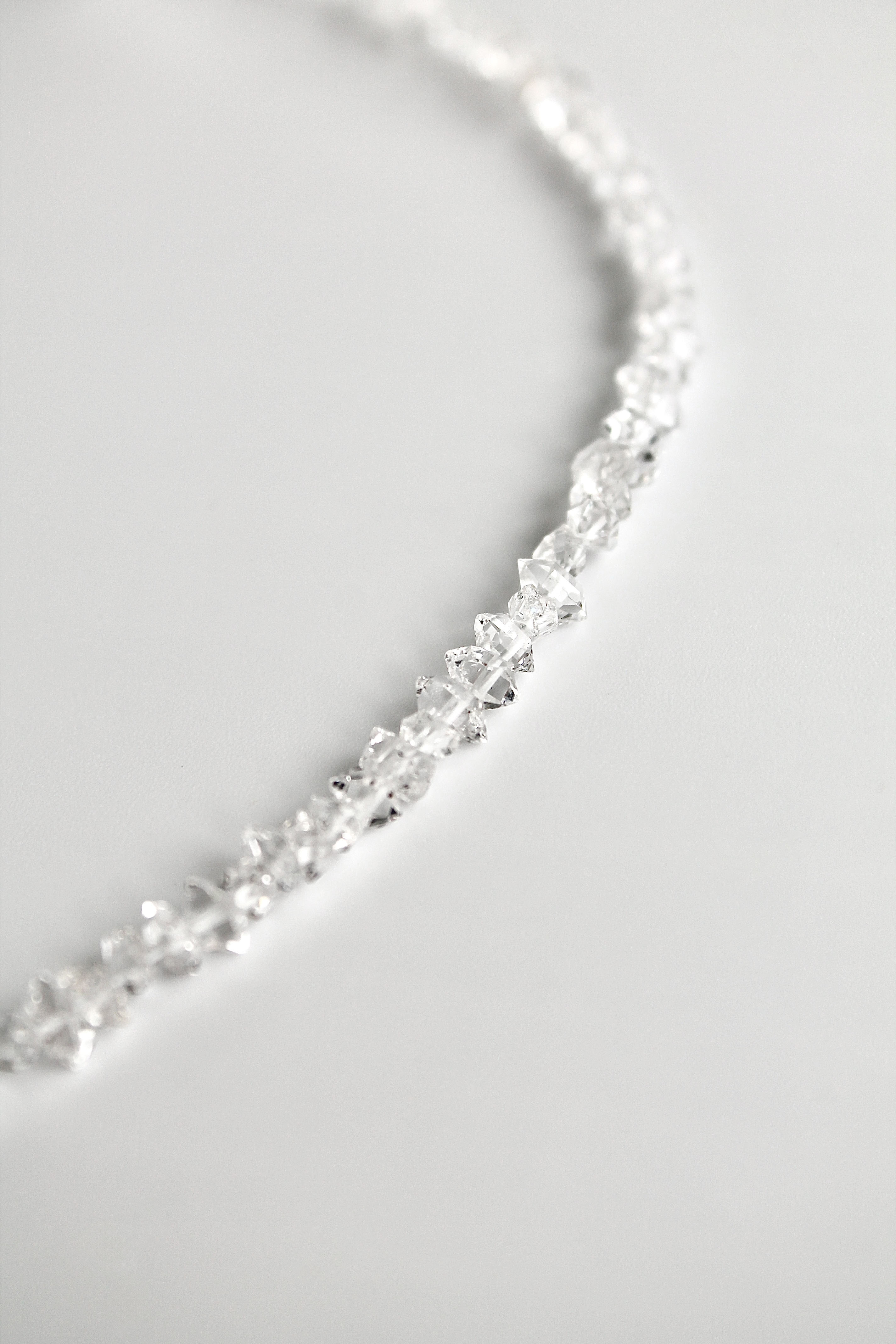 Birthstone Bar Necklace - Herkimer Diamond (April) - Divine Connection