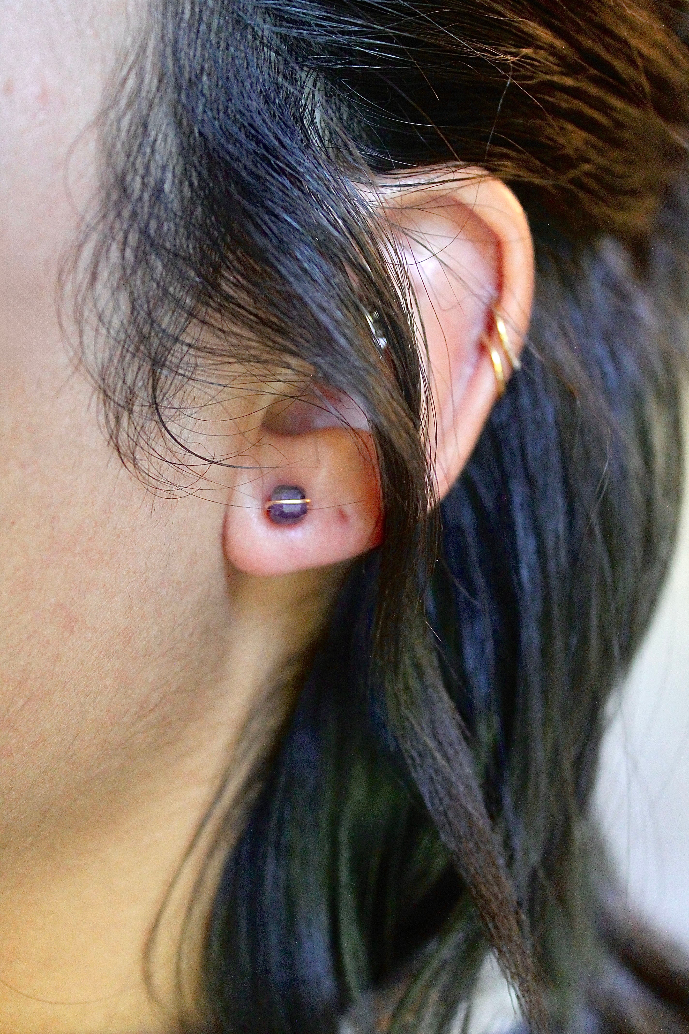 Birthstone Studs - Amethyst (February) - Serenity