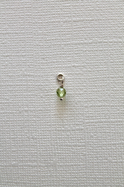 BIRTHSTONE CHARMS - STERLING SILVER