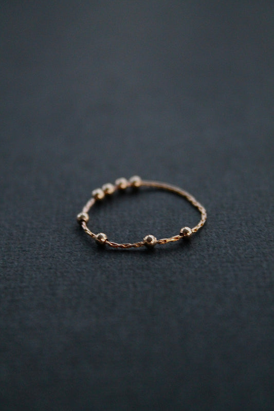 SNAKE CHAIN FIDGET RING - 14K GOLD FILLED