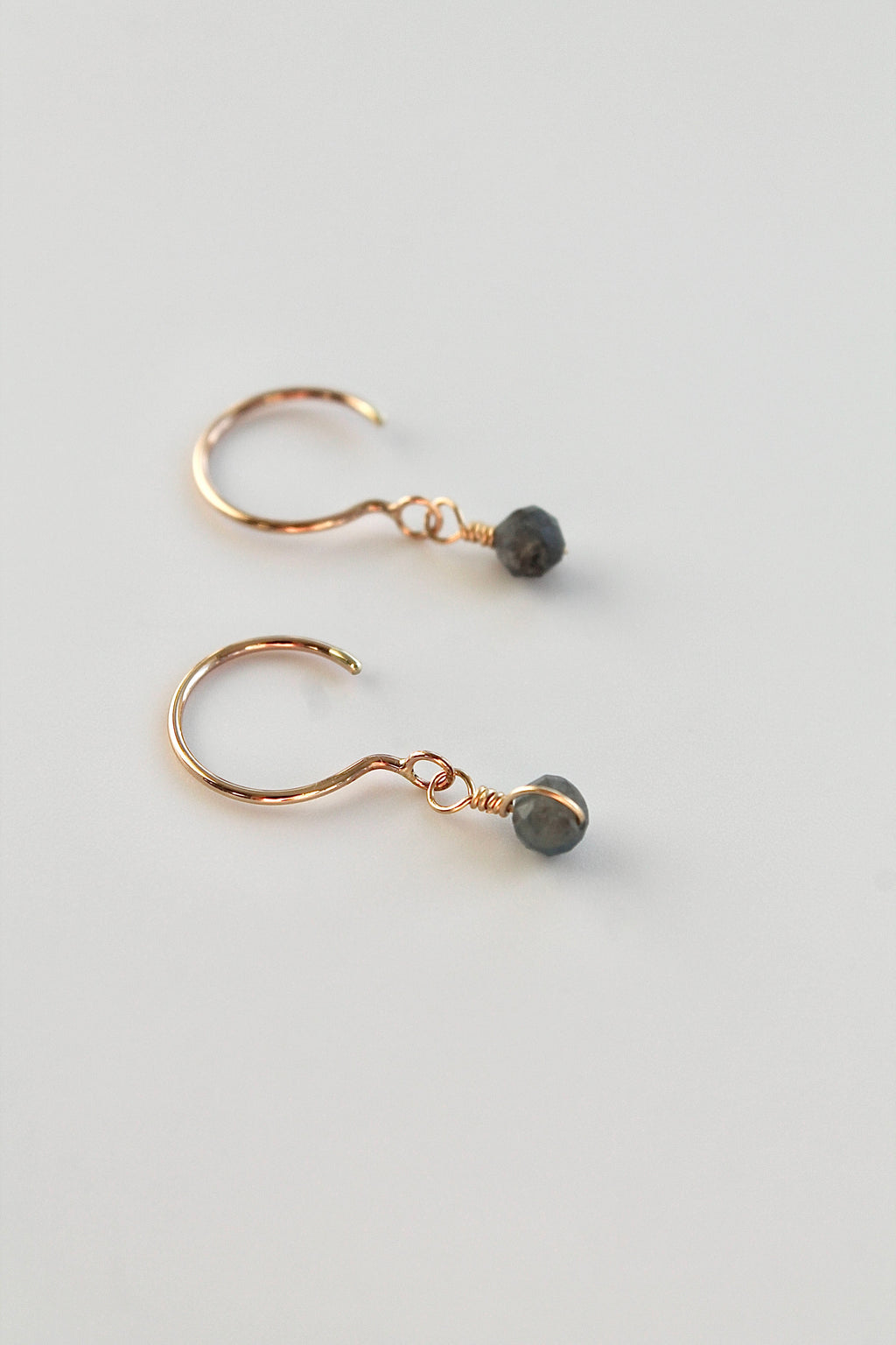 Threader Hoops (Sapphire)