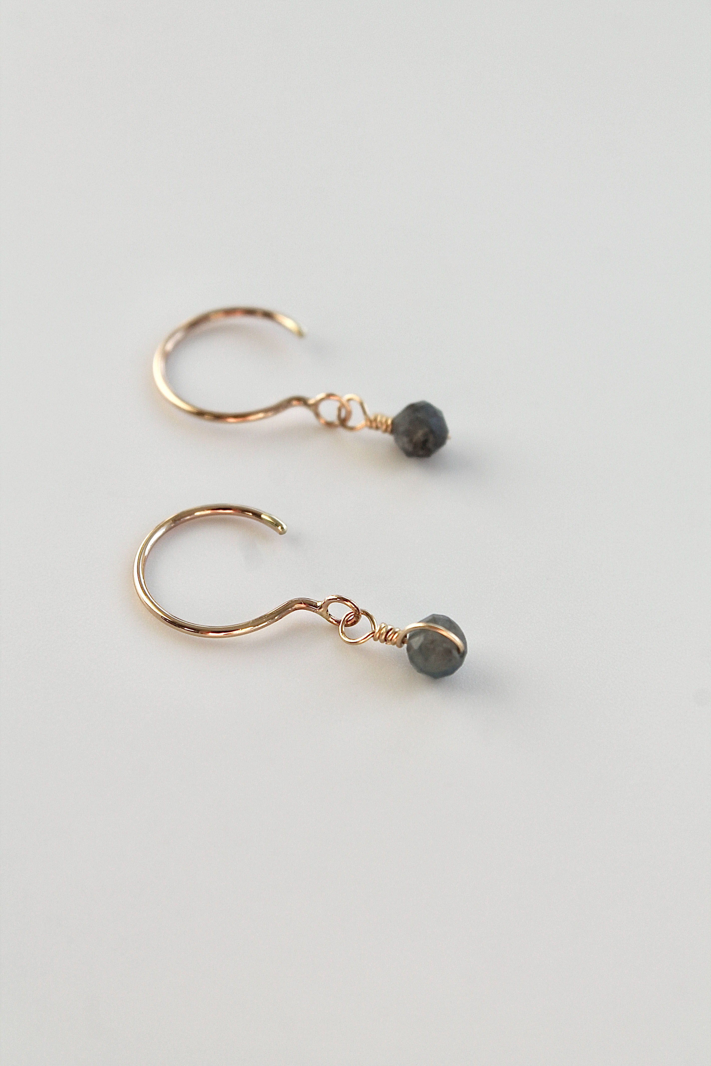 Threader Hoops (Sapphire)