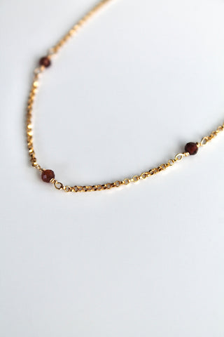 Multi Birthstone Bracelet - Garnet (January) - Manifestation
