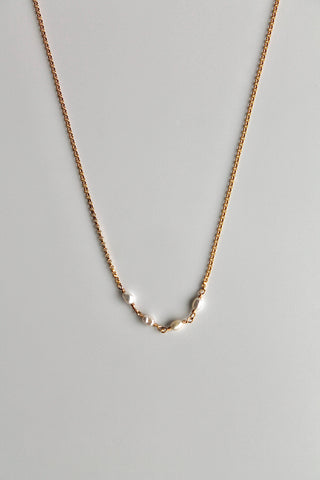 Collar con barra de piedra natal - Perla de agua dulce (junio) - Pureza