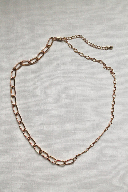 DUO CHAIN NECKLACE (THICK) - 14K GOLD FILLED