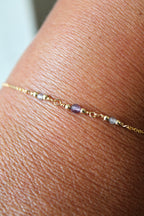 Focus Healing Bracelet (Labradorite & Amethyst)