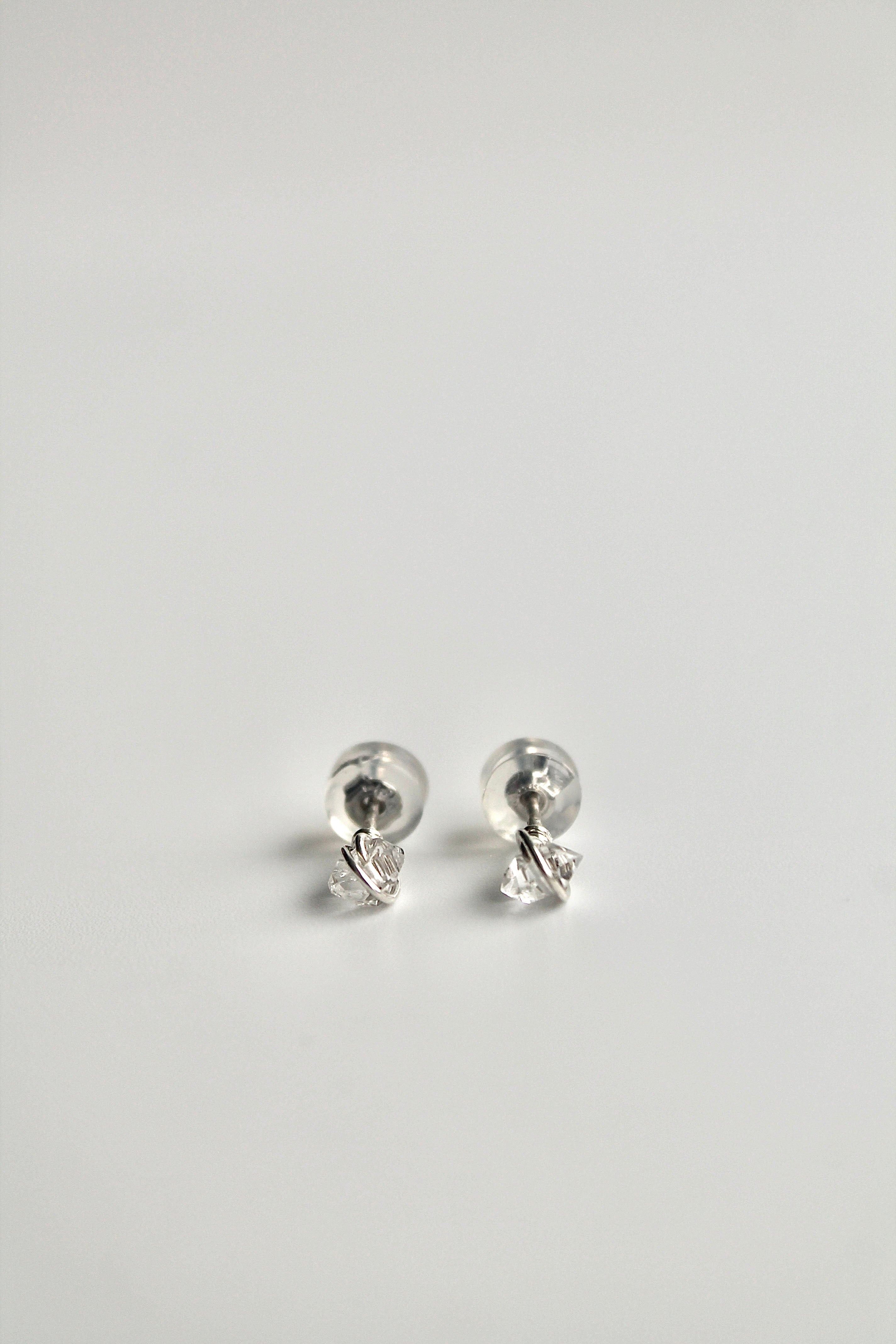 Birthstone Studs - Herkimer Diamond (April) - Divine Connection