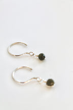 Threader Hoops (Green Tourmaline)
