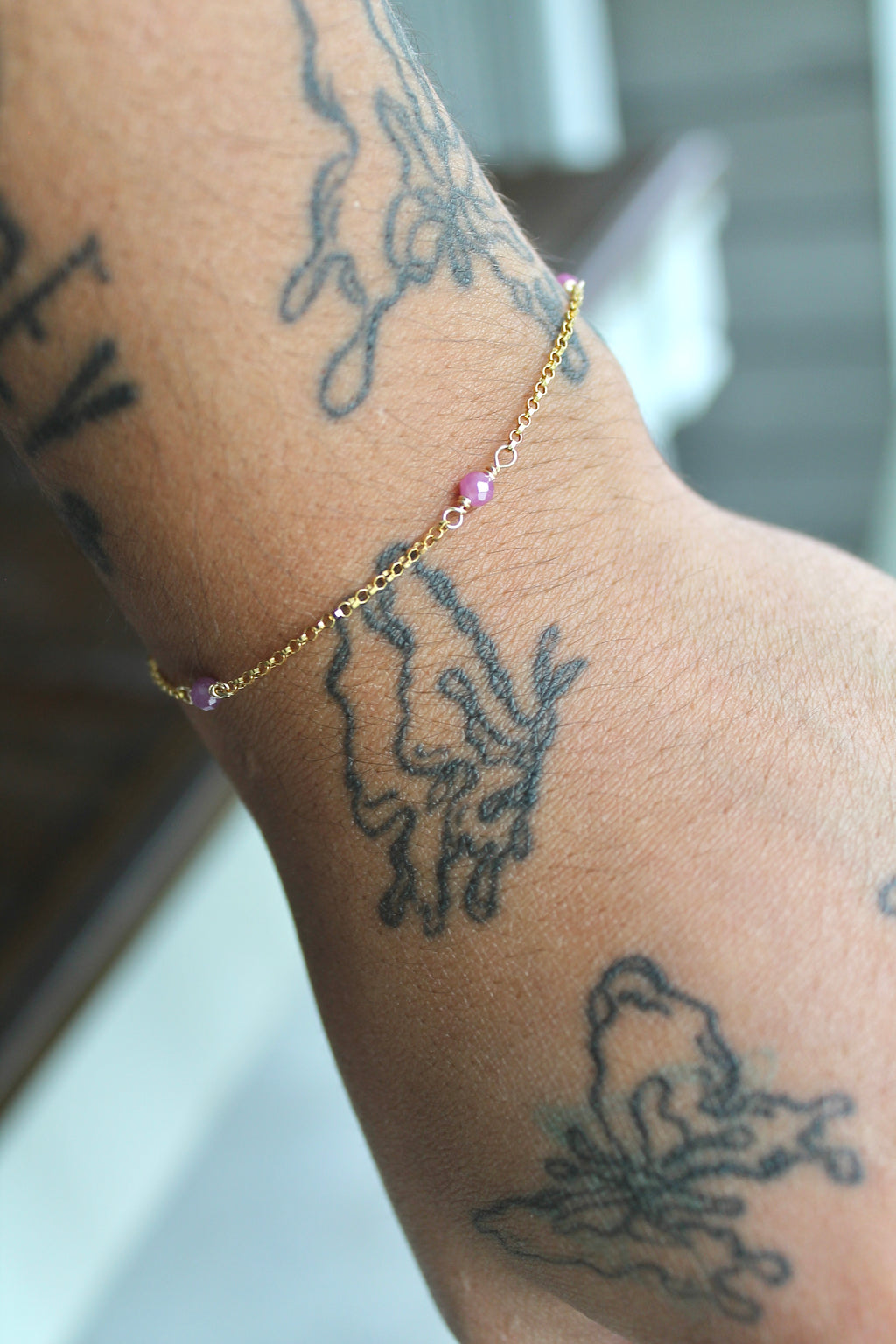 Multi Birthstone Bracelet - Ruby (July) - Passion