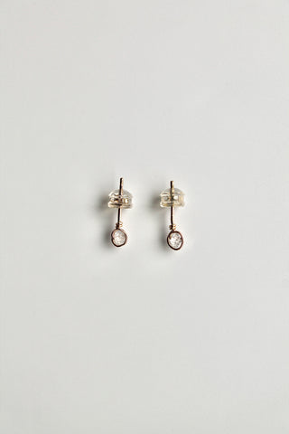 Birthstone Studs - Herkimer Diamond (April) - Divine Connection